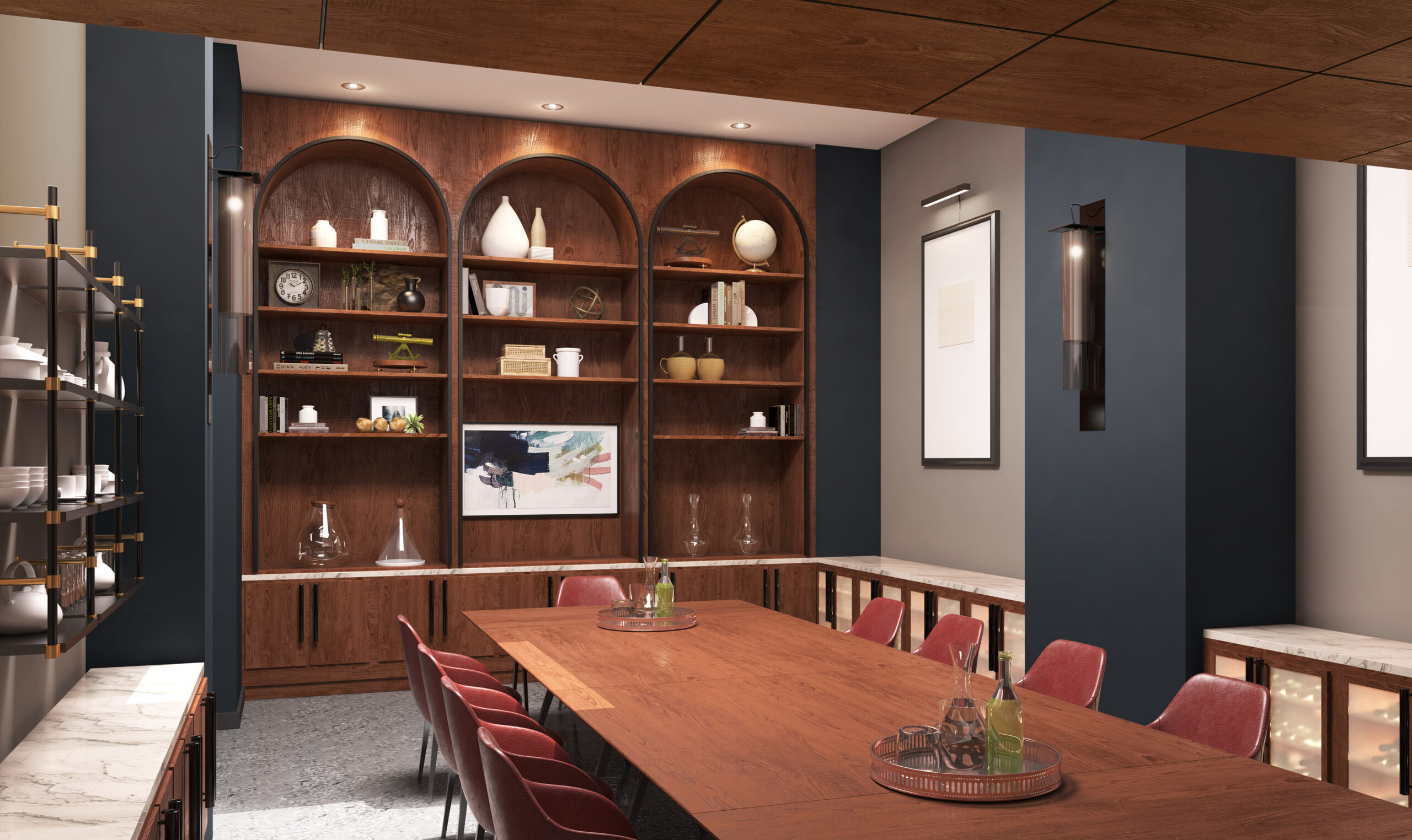 1813 Interior Rendering - Private Dining Room